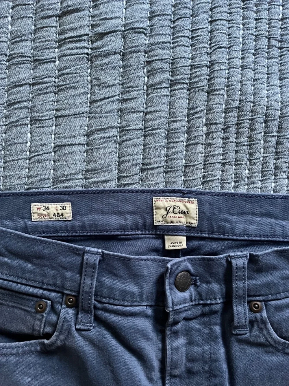 J. Crew 5 pocket jeans; Men's 34x30; blue